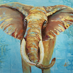картина слон