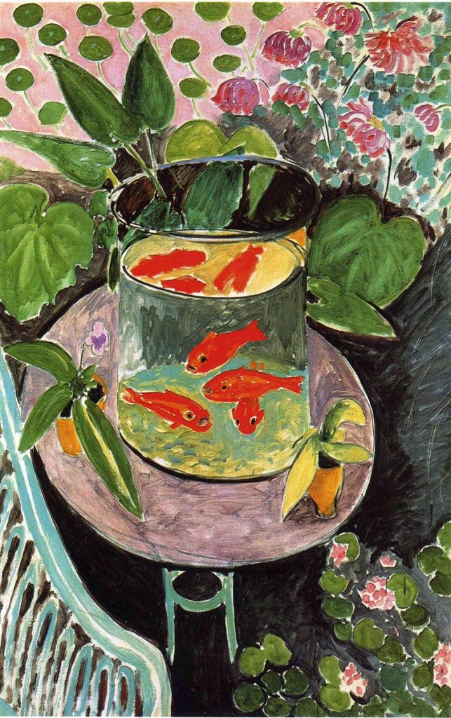 Картина Матисса Красные рыбки