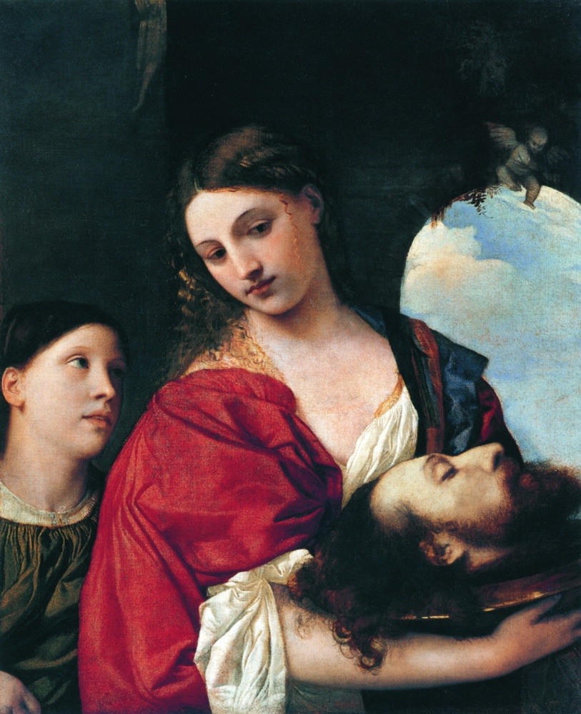 Картина Тициана Саломея с головой Иоанна Крестителя