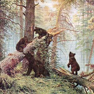 картина с медведями