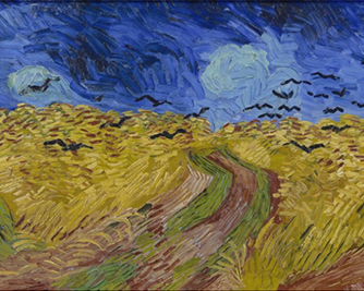 Картина «Пшеничное поле с воронами» Винсент Ван Гог