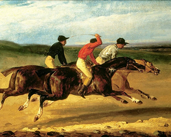 Картина «Скачки в Эпсоме» Теодор Жан Луи Андре Жерико