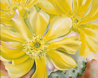 Картина «Желтый цветок кактуса» Джорджия О'Кифф