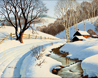 Картина «Зимний покров» Артур Сарноф