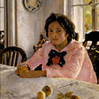 Картина Девочка с персиками. Портрет В.С.Мамонтовой Валентин Серов