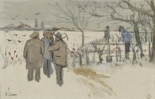 Шахтеры в снегу - зима (Miners in the Snow - Winter), 1882 - Гог, Винсент ван