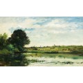 Речной пейзаж - Добиньи, Шарль-Франсуа 