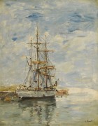 Трехмачтовый корабль на якоре, 1894-97 - Буден, Эжен