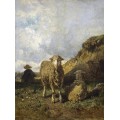 Пастух и овцы - Труайон, Констан