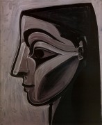 Женский профиль  левого глаза  миндалевидной формы, 1956 - Пикассо, Пабло