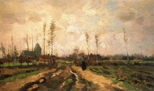 Пейзаж с церковью и крестьянскими домами (Landscape with Church and Farms), 1885 - Гог, Винсент ван