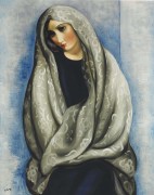 Портрет женщины с вуалью - Кислинг, Моисей