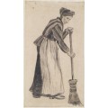 Женщина с метлой (Woman with a Broom), 1882 01 - Гог, Винсент ван