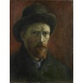 Автопортрет в темной фетровой  шляпе (Self Portrait with Dark Felt Hat), 1886 - Гог, Винсент ван