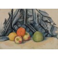 Натюрморт с яблоками - Сезанн, Поль