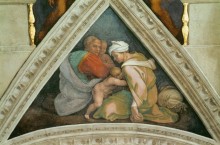 Озия, его мать, отец Амасия и один из братьев - Микеланджело Буонарроти