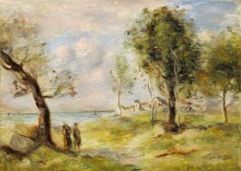 Пейзаж (по мотивам Коро), 1897-98 - Ренуар, Пьер Огюст