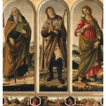 Триптих со святыми Антонием, Рохом и Екатериной Александрийской - Боттичелли, Сандро