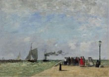 Пристань в Гавре, 1868 - Буден, Эжен