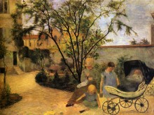 Сад на улице Каркель, 1882 - Гоген, Поль 