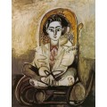 Жаклин сидит в кресле-качалке, 1954 - Пикассо, Пабло