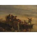 Рыбаки в лодке, 1853-56 - Буден, Эжен