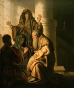 Анна и Симон в храме - Рембрандт, Харменс ван Рейн