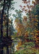 Осенний пейзаж. Парк в Павловске, 1888 - Шишкин, Иван Иванович