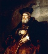 Портрет сидящего пожилого мужчины - Рембрандт, Харменс ван Рейн