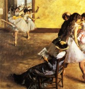 Балетный класс, танцевальный зал,1880 - Дега, Эдгар