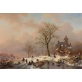 Пейзаж с зимними забавами - Круземан, Фредерик Маринус