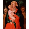 Мадонна с младенцем, св. Иосифом и Иоанном Крестителем - Понтормо, Якопо Каруччи да