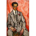 Портрет неизвестного с цветком в петлице. 1910 - Машков, Илья Иванович