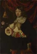Портрет мальчика держащего розу