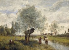 Пейзаж в Куброне - Коро, Жан-Батист Камиль