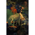 белая лошадь, 1898 - Гоген, Поль 