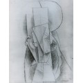 Голова мужчины, 1913 - Пикассо, Пабло