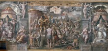 Зал Константина, Ватикан: Видение святого креста - Рафаэль, Санти