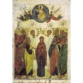 Праздничный чин (Владимир, Успенский собор) 4. Вознесение (1408) - Рублев, Андрей