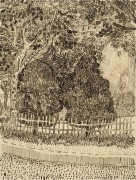 Парк с ограждой (Park with Fence), 1888 - Гог, Винсент ван