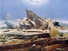 Крушение Надежды, Море льда (Ледовитый океан), 1823-24 - Фридрих, Каспар Давид