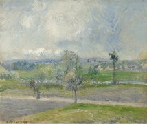 Эффект дождя в Валерме, Овер-сюр-Уаз, 1881 - Писсарро, Камиль