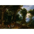 Лесной пейзаж с Авраамом и Исааком - Брейгель, Ян (Старший)
