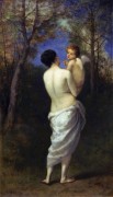 Венера с Амуром на руках - Диас де ла Пенья, Нарсис