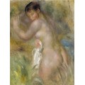 Купальщица, 1885-90 - Ренуар, Пьер Огюст