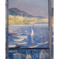 Вильфранш-сюр-Мер, вид  окна на море, 1926 - Лебаск, Анри