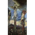 Христос и два разбойника на крестах - Моро, Гюстав
