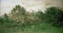 Луг с цветущими фруктовыми деревьями - Добиньи, Шарль-Франсуа 