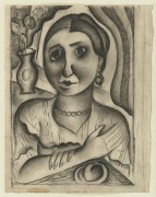 Портрет парижанки, 1923 - Челищев, Павел