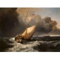 Голландская лодка в бурном море - Тернер, Джозеф Мэллорд Уильям